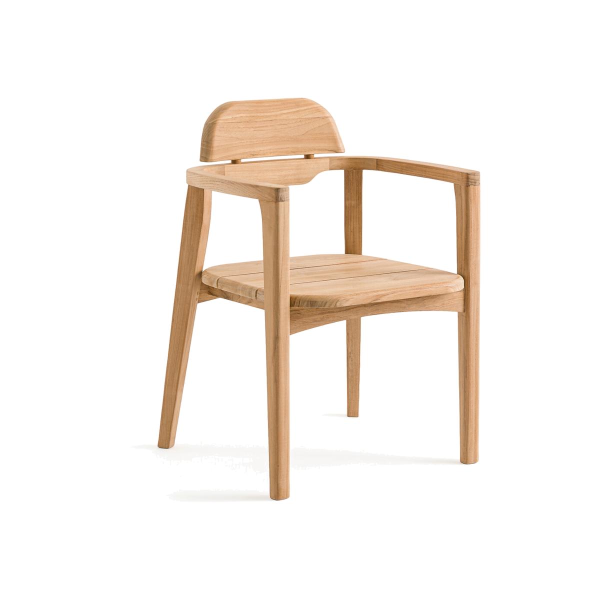 Cordano Solid Teak Table Armchair – image 1