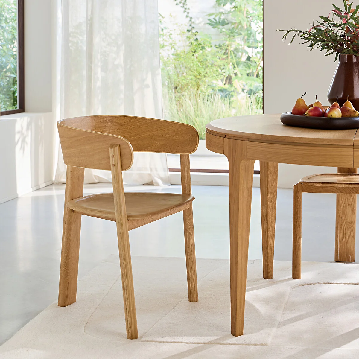 Marais Tripod Dining Chair in Solid Oak, Designed By Emmanuel Gallina – image 2