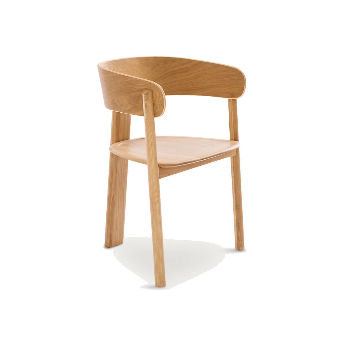 Marais Tripod Dining Chair in Solid Oak, Designed By Emmanuel Gallina – image 1