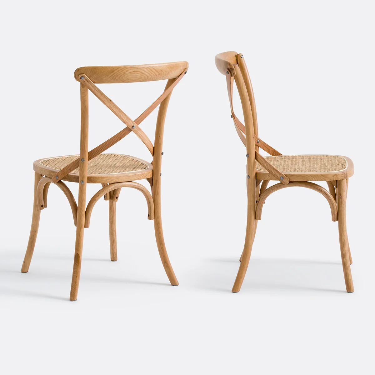 Set of 2 Cedak Oak Cross-Back Chairs – image 3
