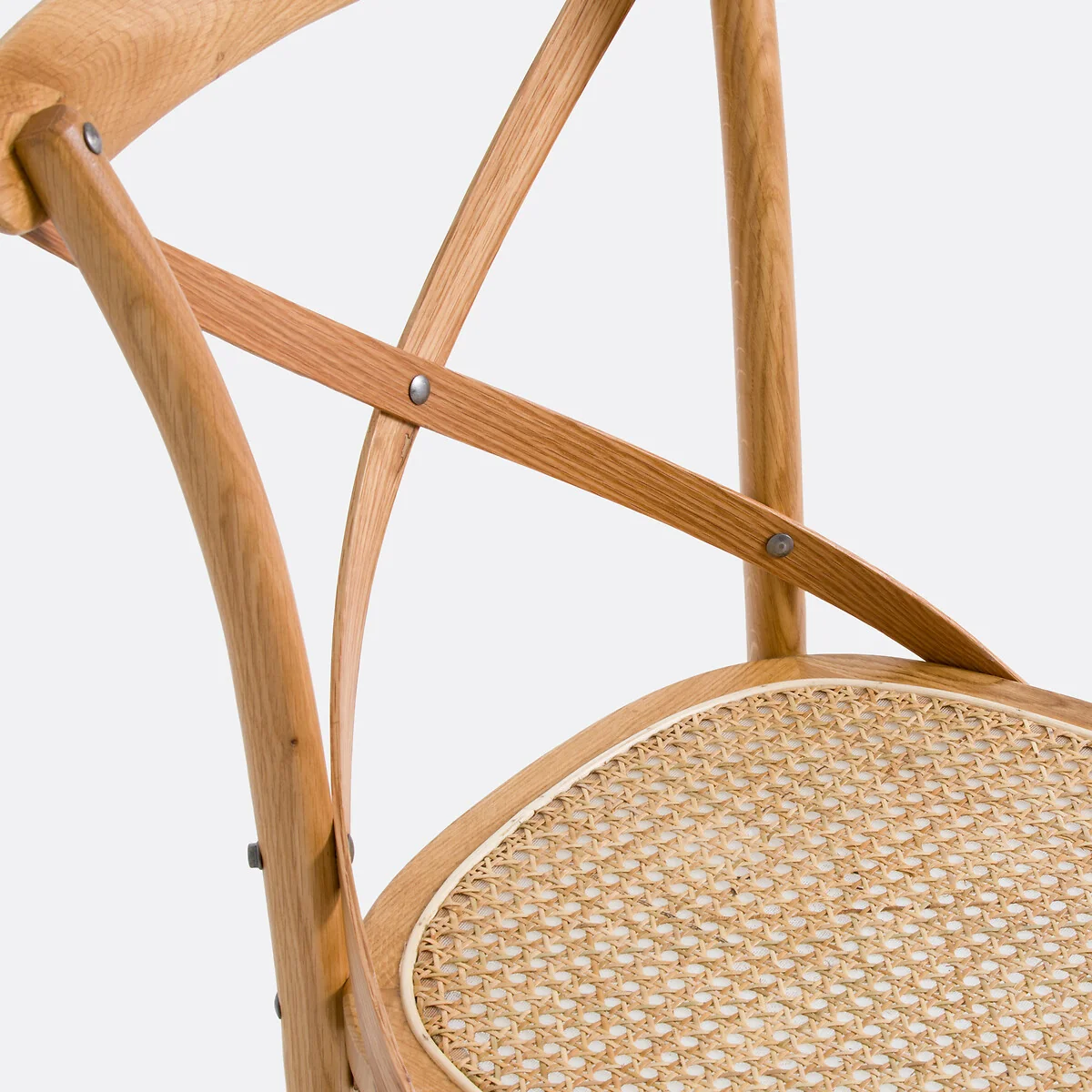 Set of 2 Cedak Oak Cross-Back Chairs – image 4