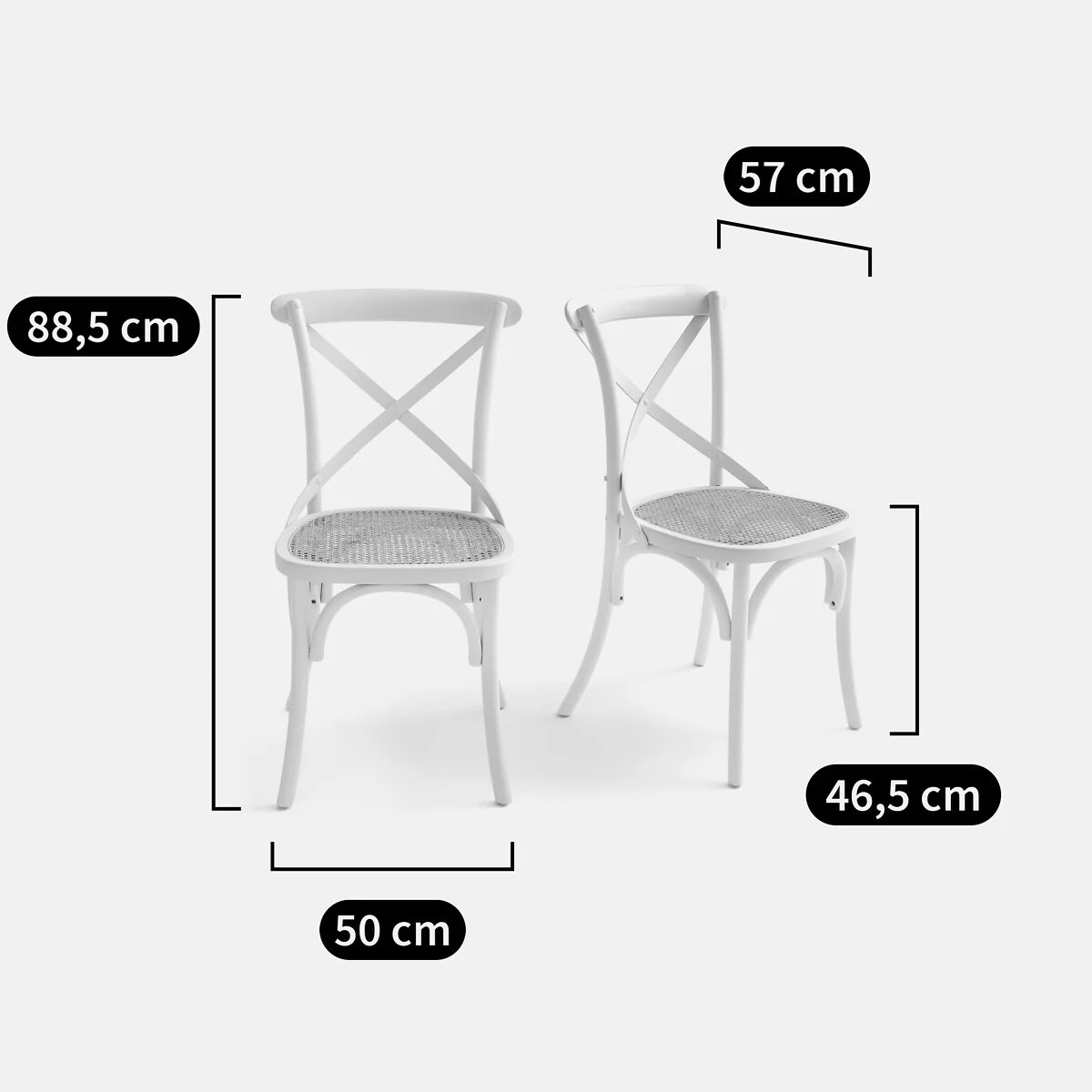 Set of 2 Cedak Wood Chairs – image 6