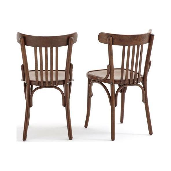 BISTRO Set of 2 Beech Bistro Bar Chairs – image 2