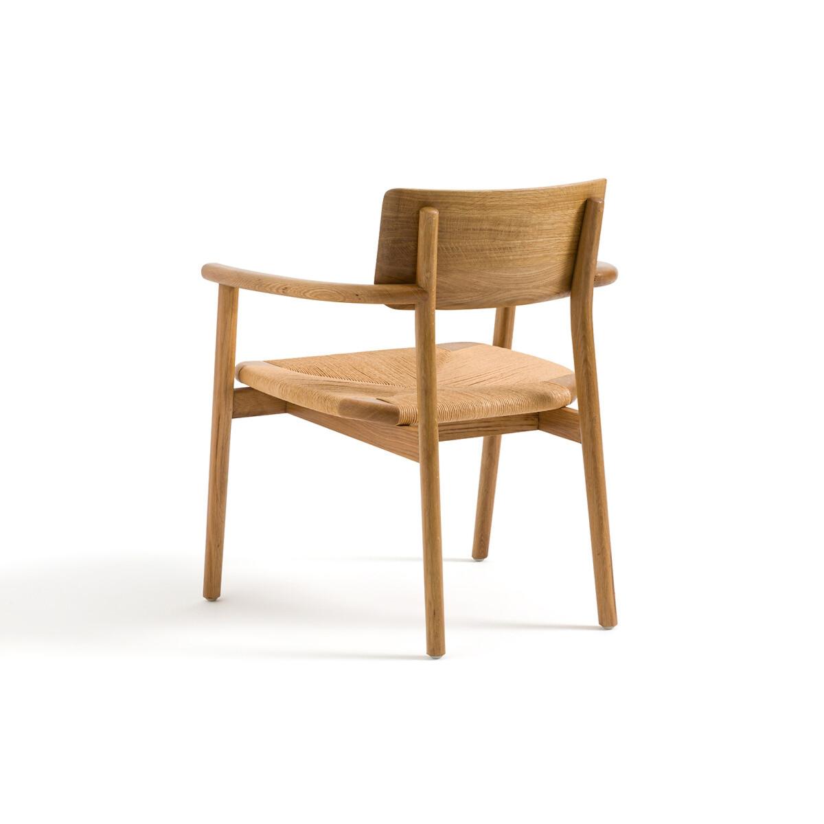 Pipo Solid Oak and Woven Rope Armchair – image 4