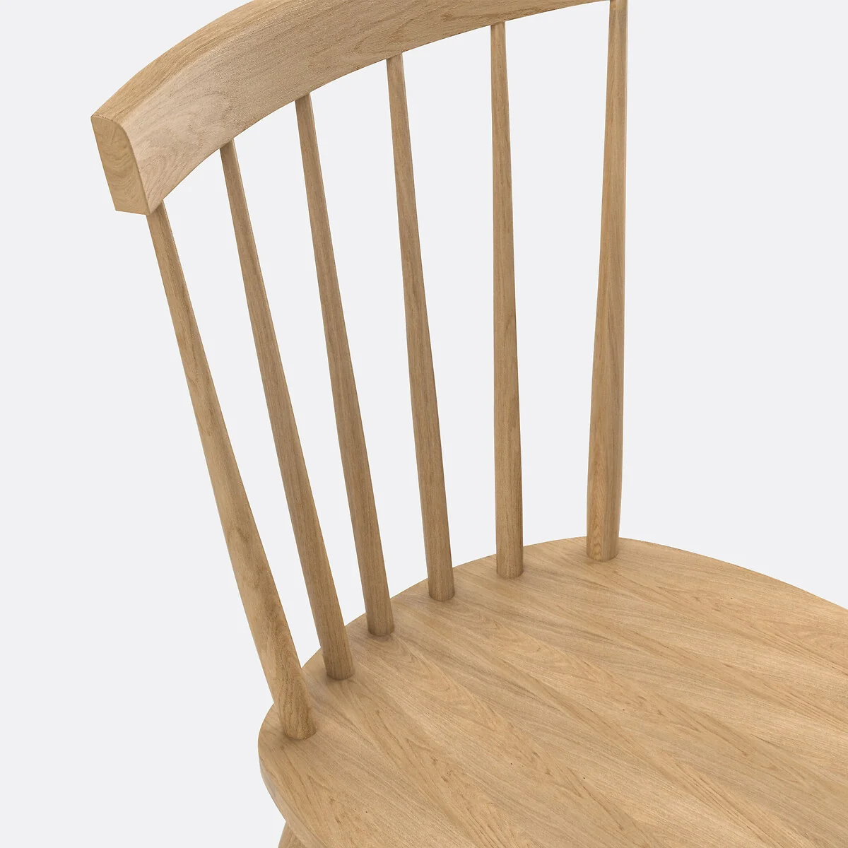 Set of 2 Jyko Spindle Back Chairs in Solid Rubberwood – image 4