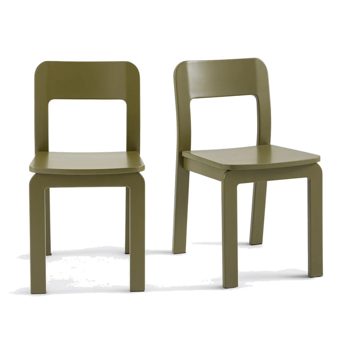 Set of 2 Talet Stained Solid Birch Chairs – image 1