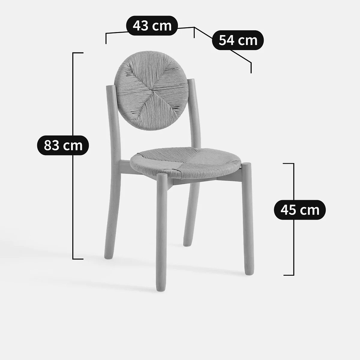 Carpo Beech/Woven Rattan Chair – image 9