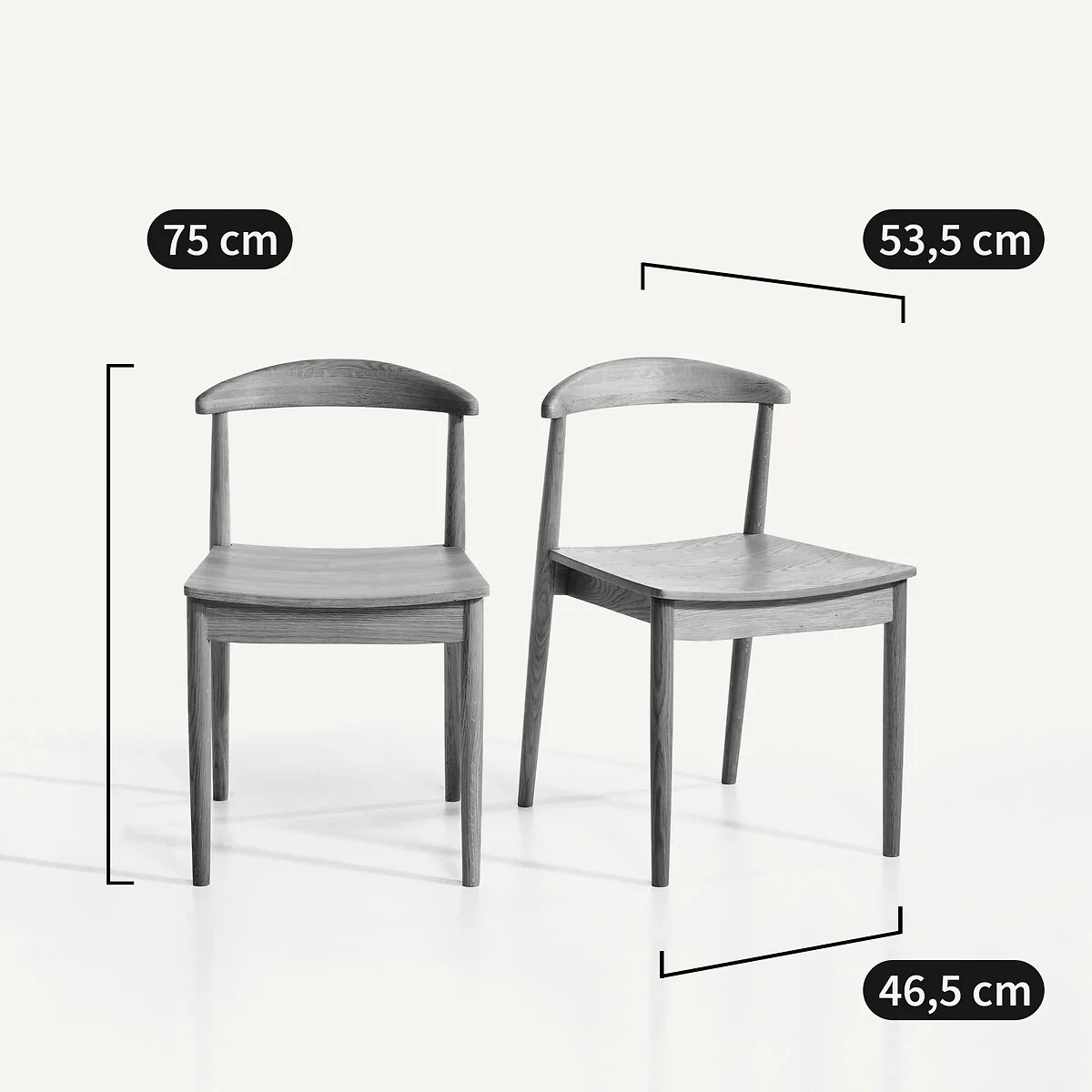Set of 2 Galb Wooden Chairs – image 5