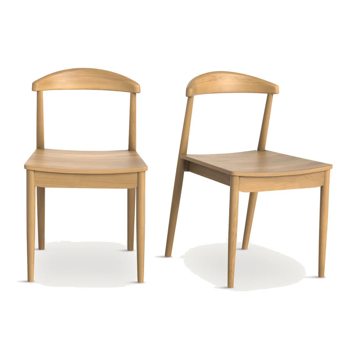 Set of 2 Galb Wooden Chairs – image 1