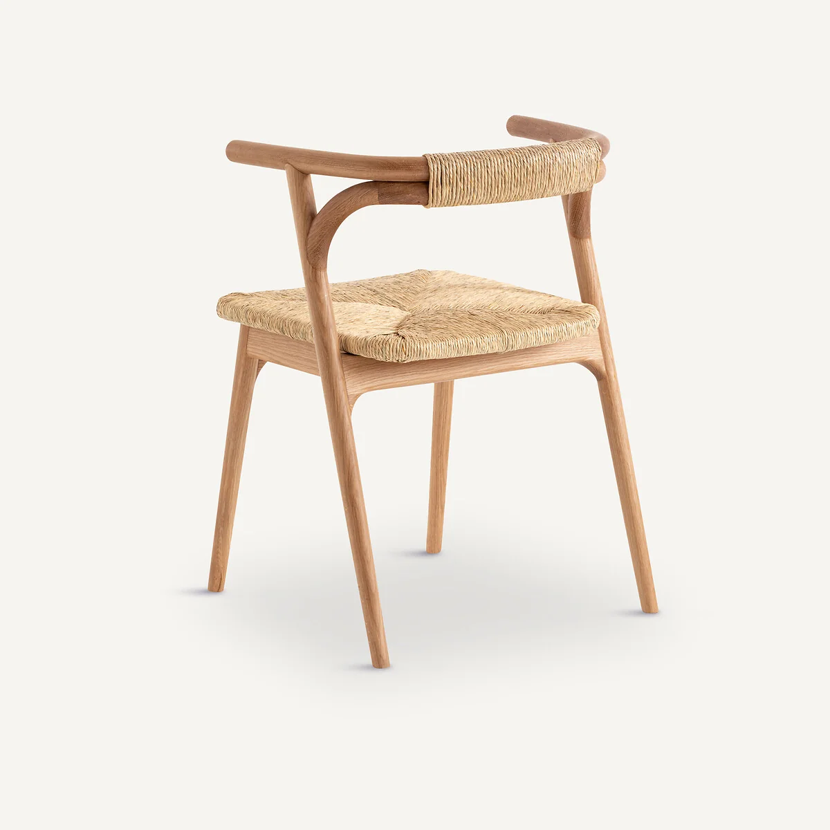 Fermyo Table Armchair in Oak and Straw – image 5