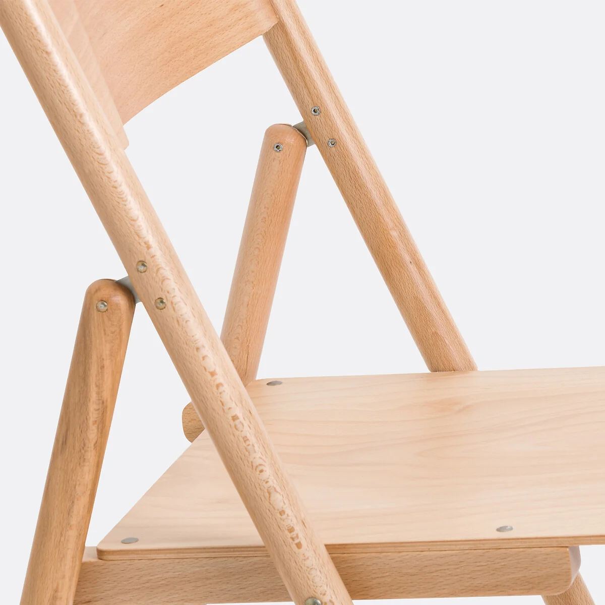 Set of 2 Panni Folding Chairs in Beech and Veneer – image 4