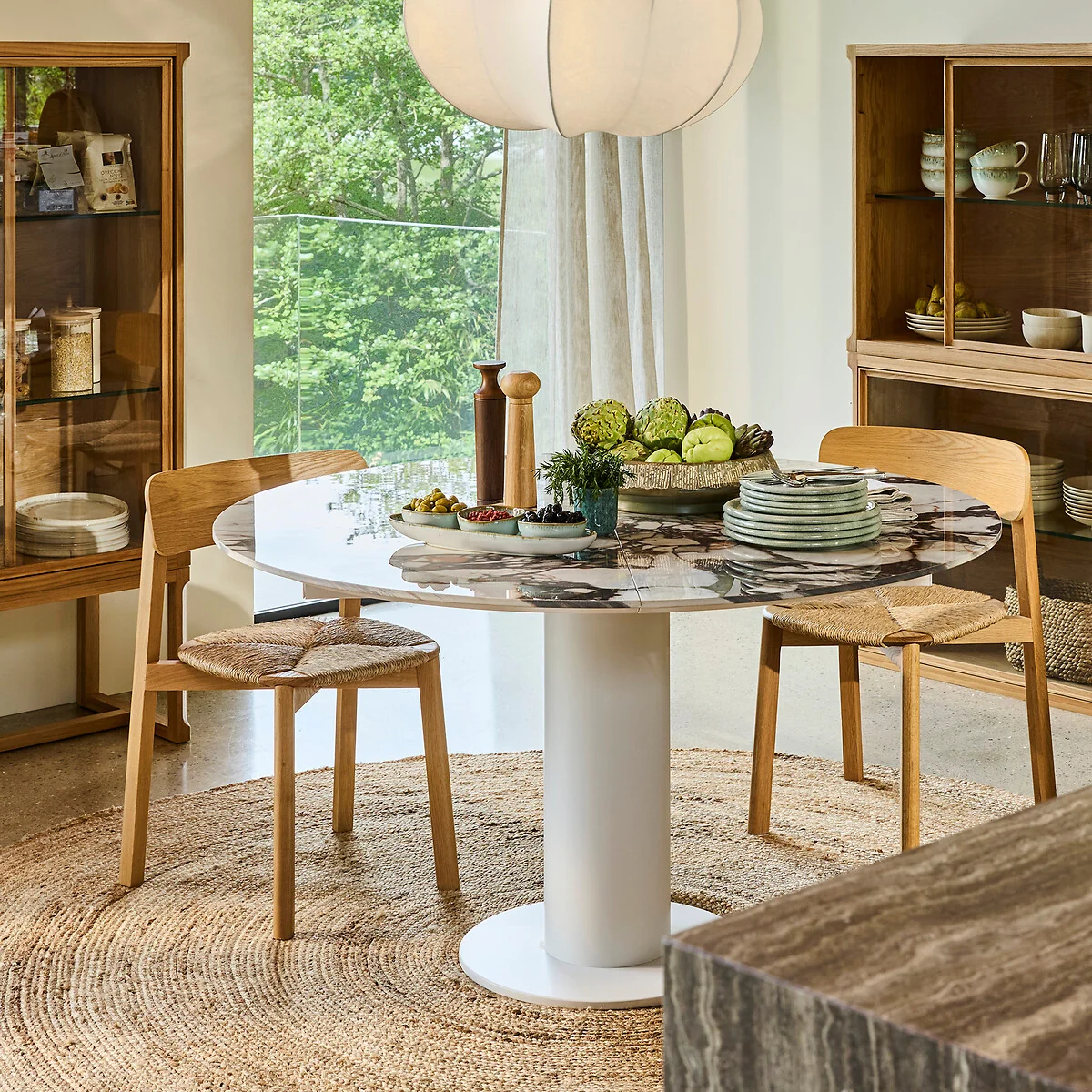 Batignolles Stacking Chair in Oak, Veneer and Straw, Designed By Emmanuel Gallina – image 2