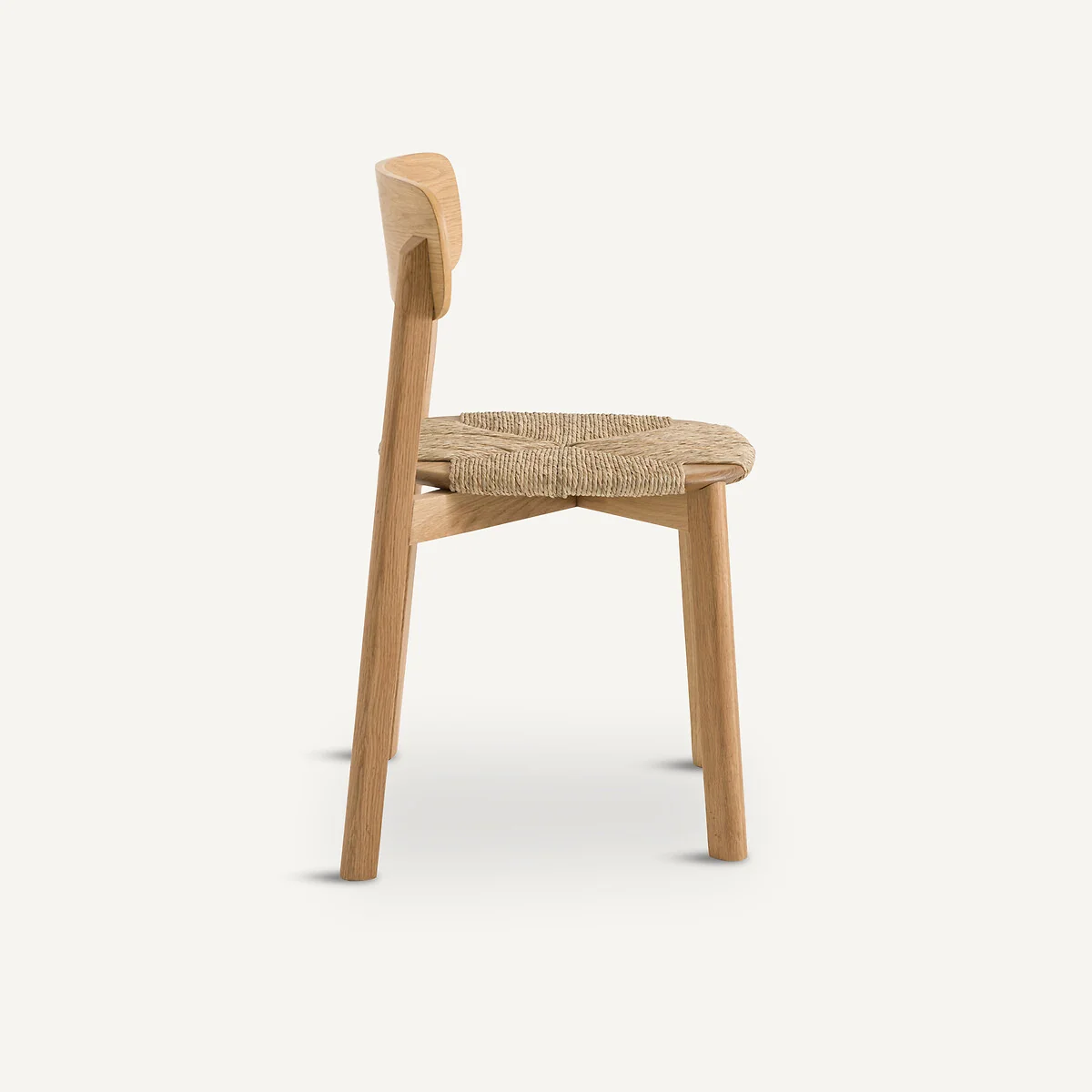 Batignolles Stacking Chair in Oak, Veneer and Straw, Designed By Emmanuel Gallina – image 4