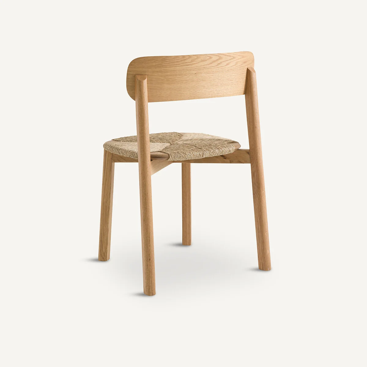 Batignolles Stacking Chair in Oak, Veneer and Straw, Designed By Emmanuel Gallina – image 5