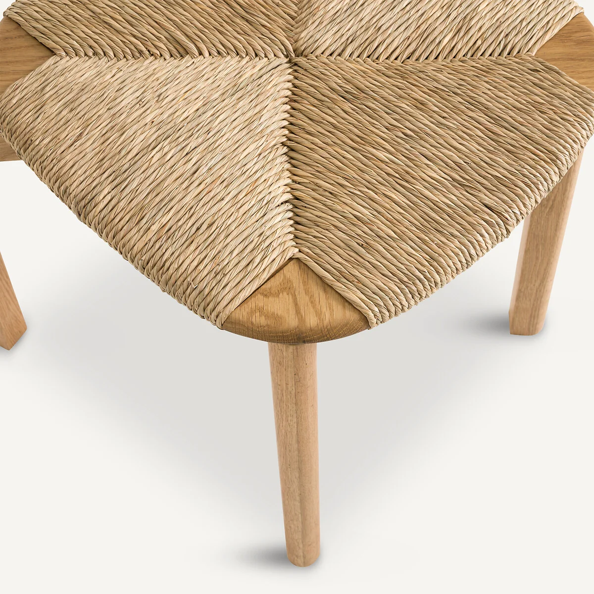 Batignolles Stacking Chair in Oak, Veneer and Straw, Designed By Emmanuel Gallina – image 6