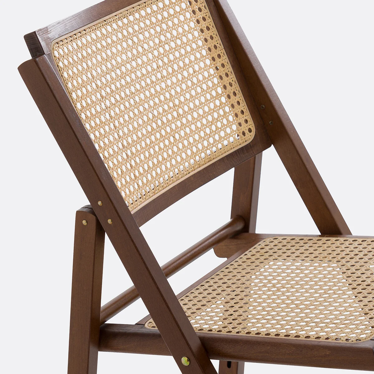 Set of 2 Rivia Beech & Cane Folding Chairs – image 5