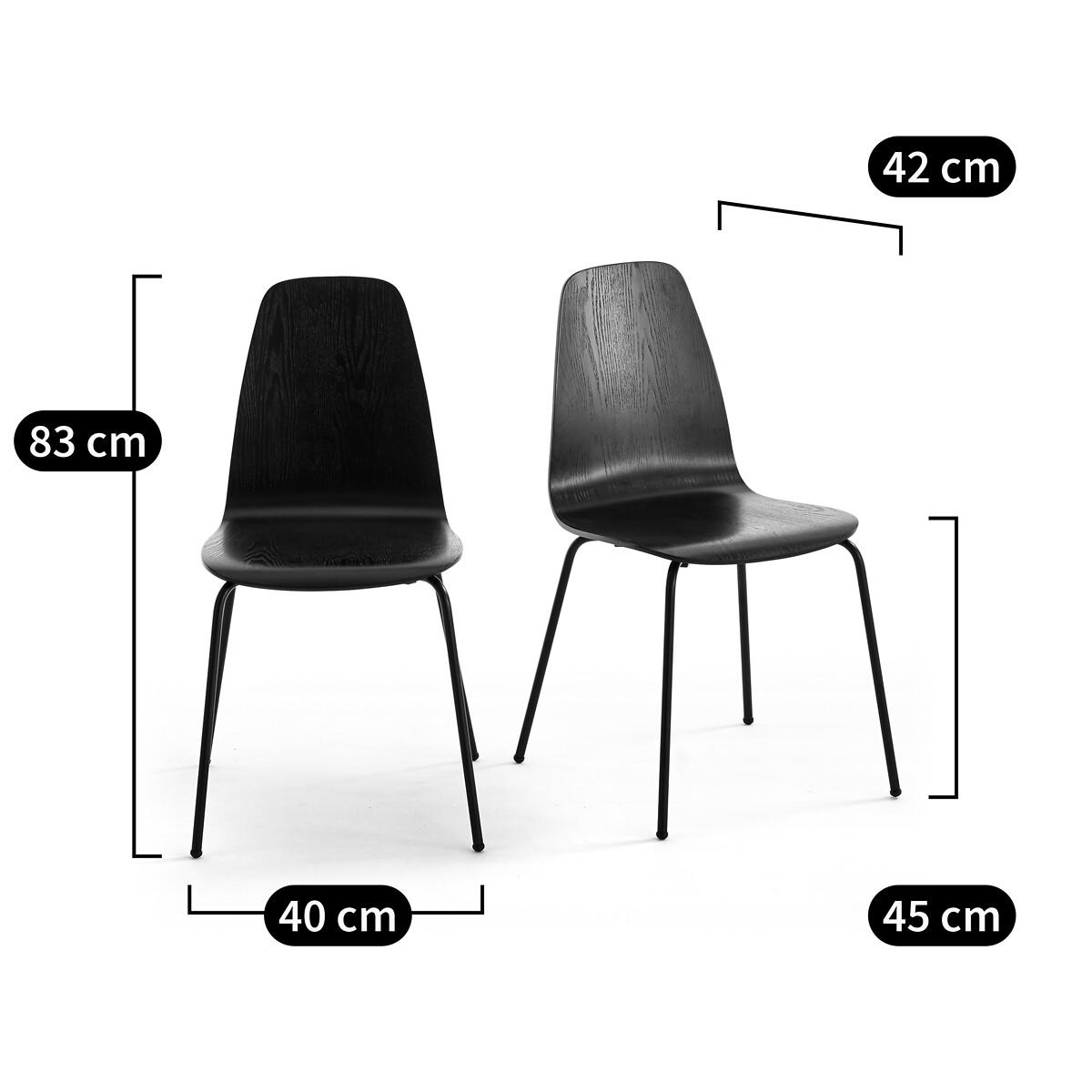 Set of 2 Biface Vintage-Style Chairs – image 5