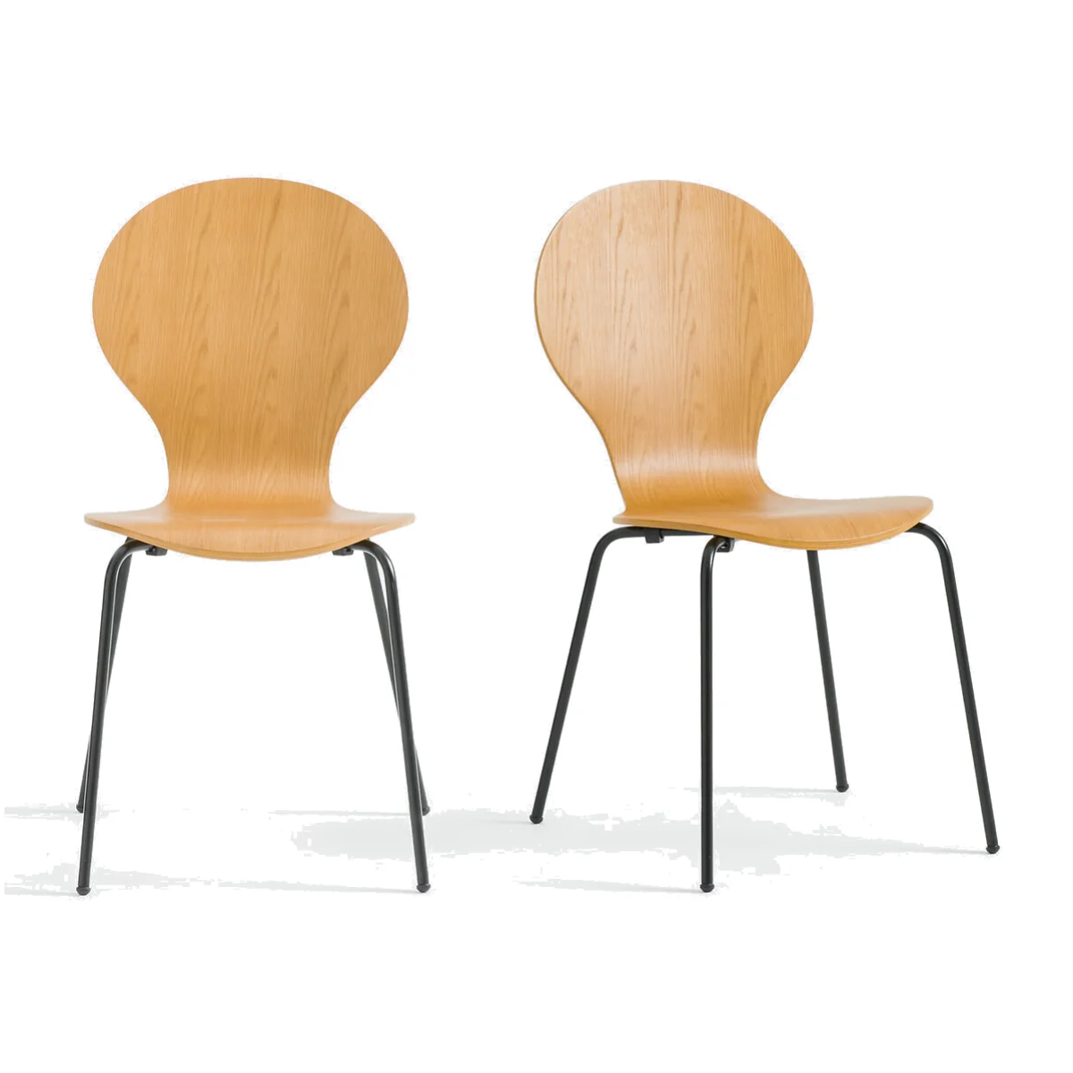 Set of 2 Lenon Stacking Chairs – image 1