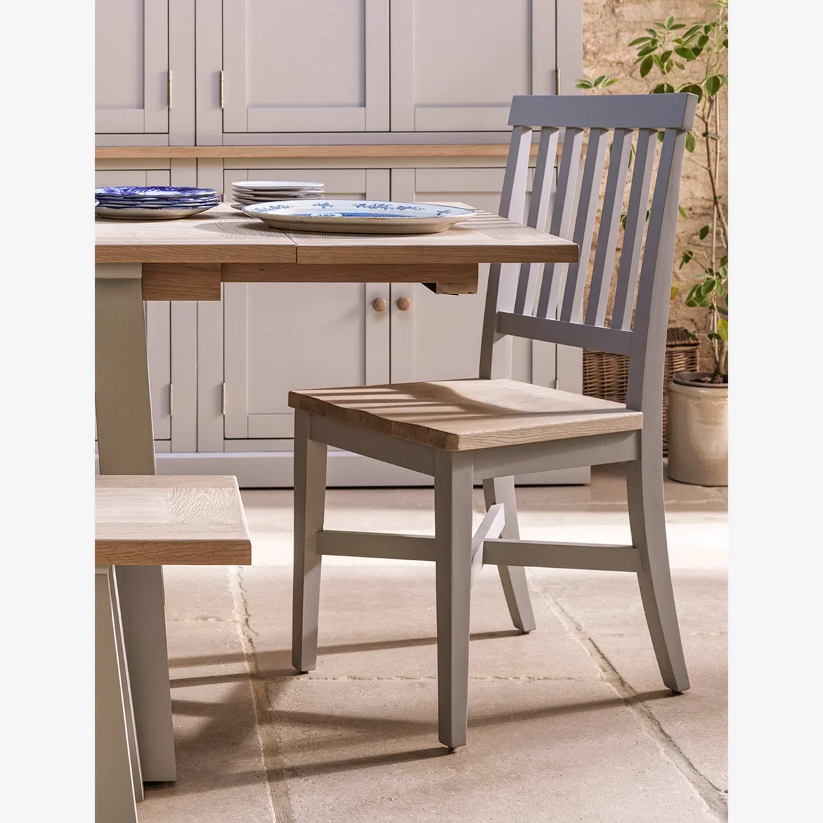 Cotswold Company Set of 2 Chester Dining Chairs Grey Mix – image 1