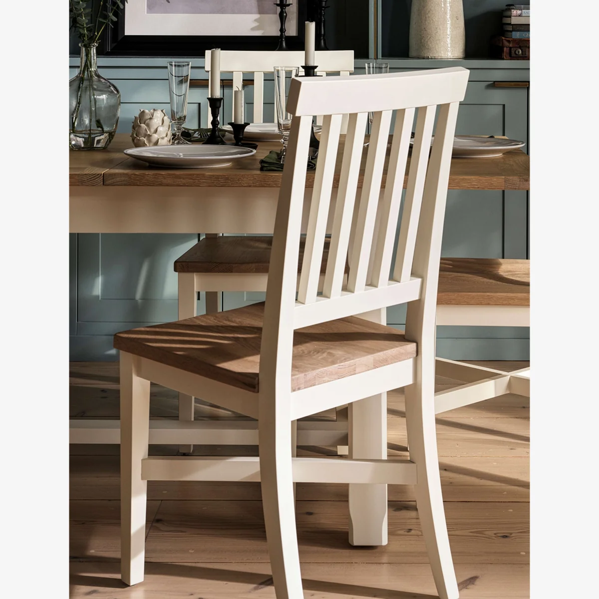 Cotswold Company Set of 2 Chester Dining Chairs Cream – image 1