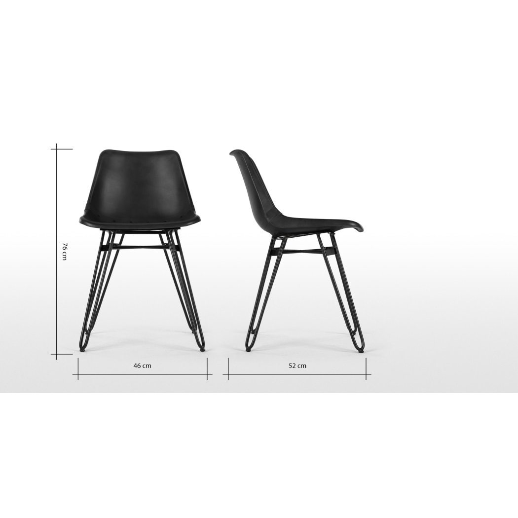 Kendal - 2 x Kendal Dining Chair, Black – image 6