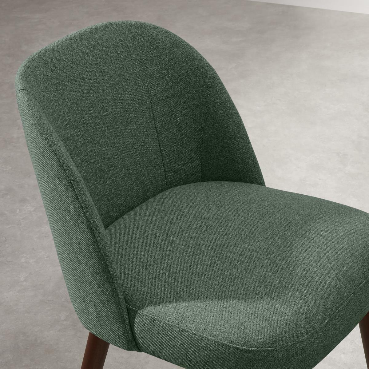 Swinton Set of 2 Dining Chairs, Darby Green with Dark Stain Legs – image 9