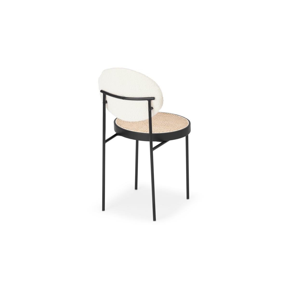 Rumana Dining Chair, Cane & Whitewash Boucle – image 6