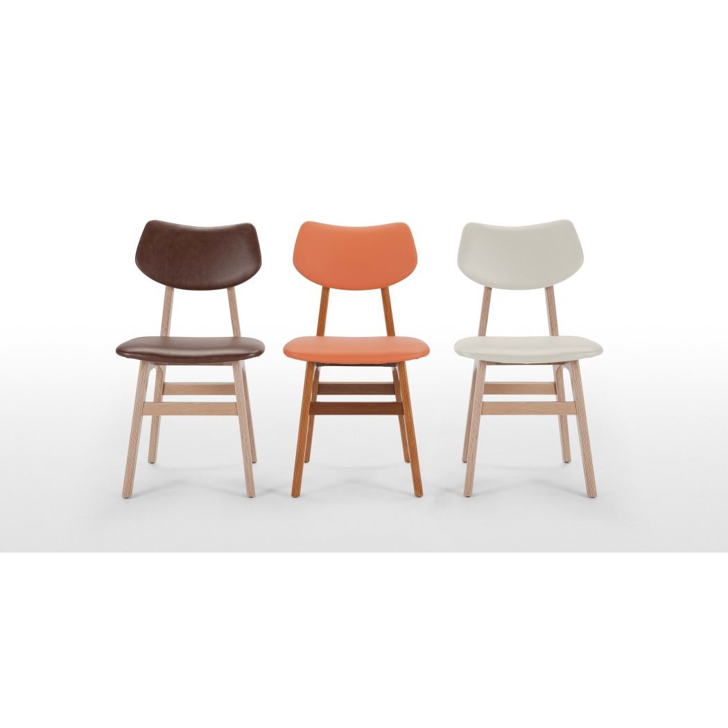 Jacob - Set of 2 Jacob Dining Chairs, Coal Black and Walnut – image 3