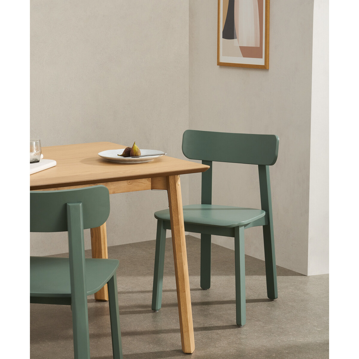 Asuna Set of 2 Dining Chairs, Fern Green – image 3