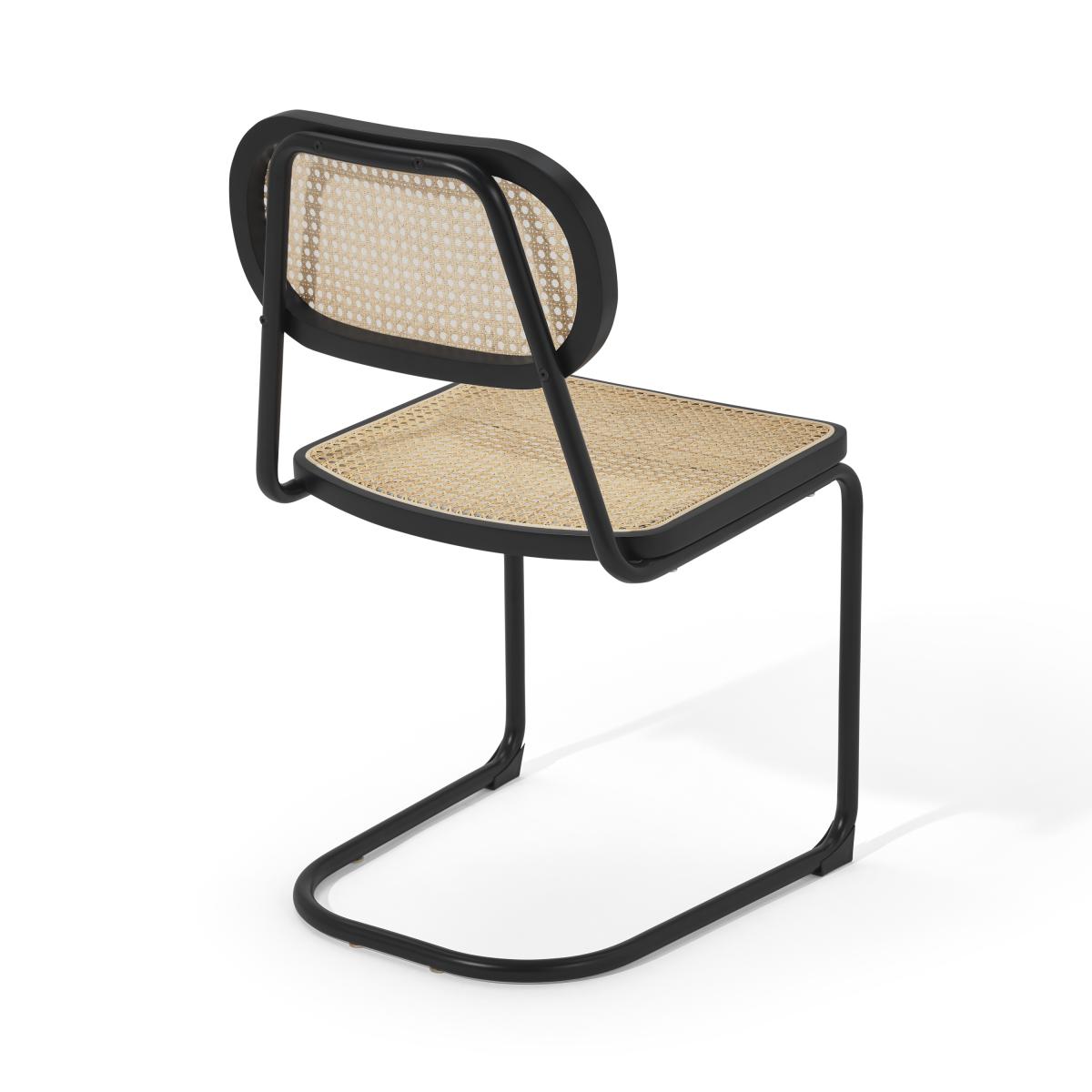Leora Dining Chair, Cane & Black – image 12