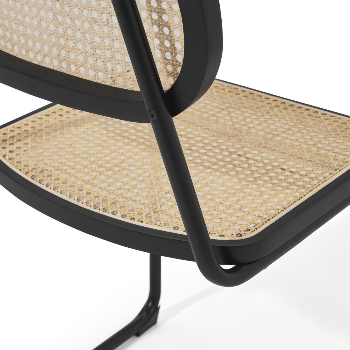 Leora Dining Chair, Cane & Black – image 13