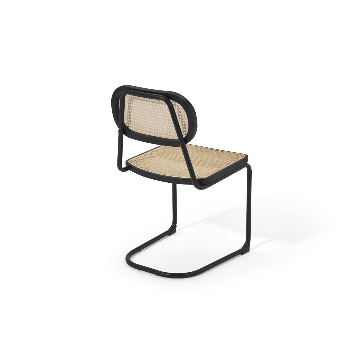Leora Dining Chair, Cane & Black – image 6