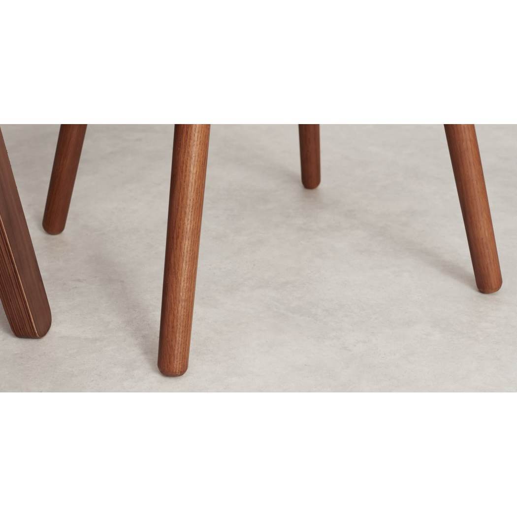 Thelma - Set of 2 Thelma Dining Chairs, Dark Stain Oak and Black – image 4