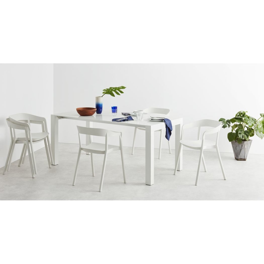 Elsie - Set of 2 Elsie Stackable Dining Chairs, White – image 3