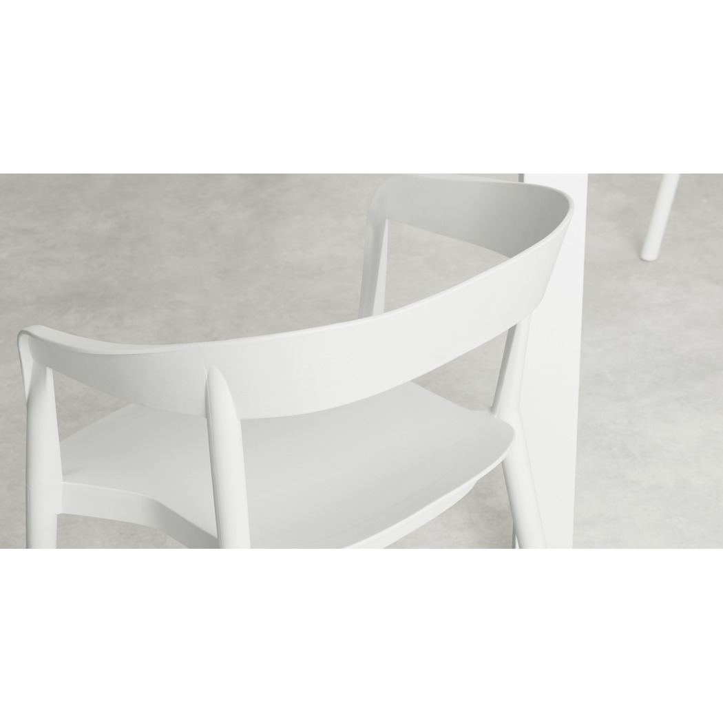Elsie - Set of 2 Elsie Stackable Dining Chairs, White – image 5