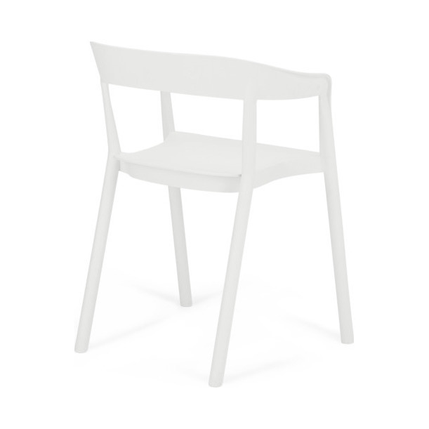 Elsie - Set of 2 Elsie Stackable Dining Chairs, White – image 2