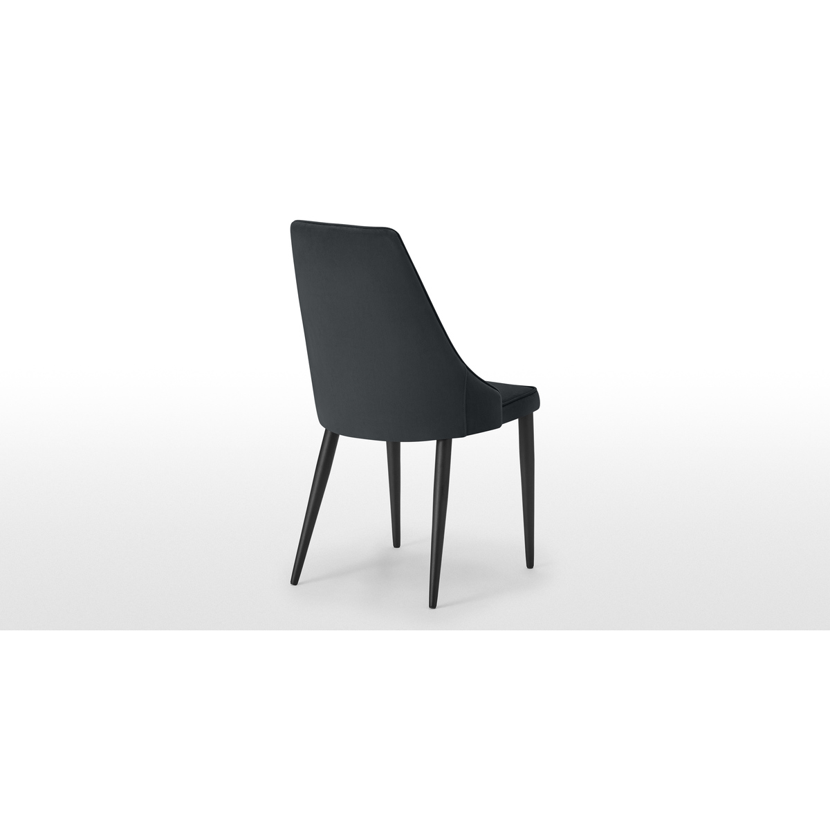 Julietta Set of 2 Dining Chairs, Lead Grey Velvet – image 5