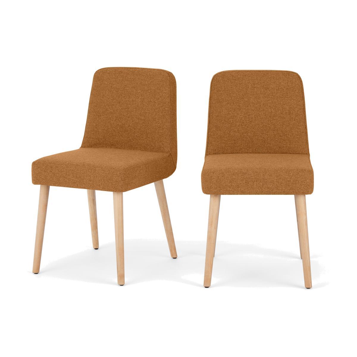 Adams Set of 2 Dining Chairs, Orleans Marmalade Orange – image 1