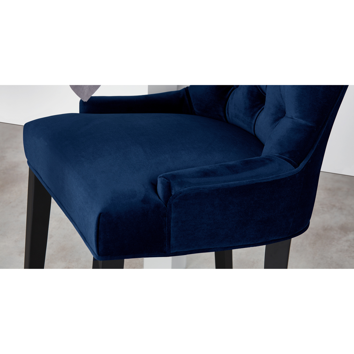 Flynn Scoop Back Chair, Royal Blue Velvet – image 4