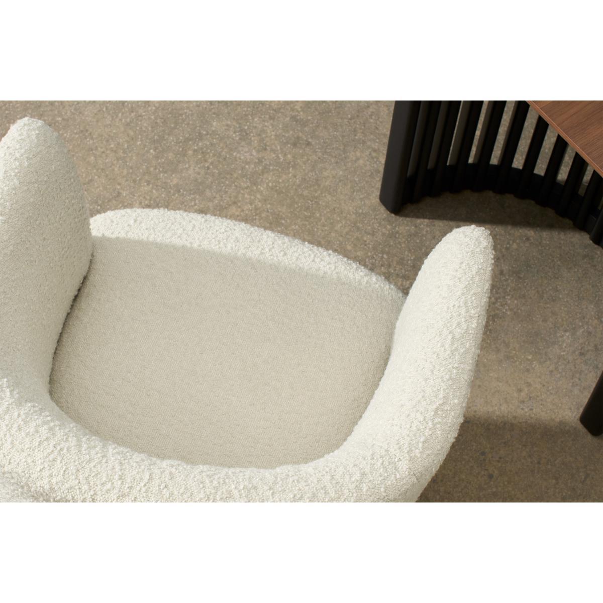 Revy Dining Chair, Whitewash Boucle – image 6