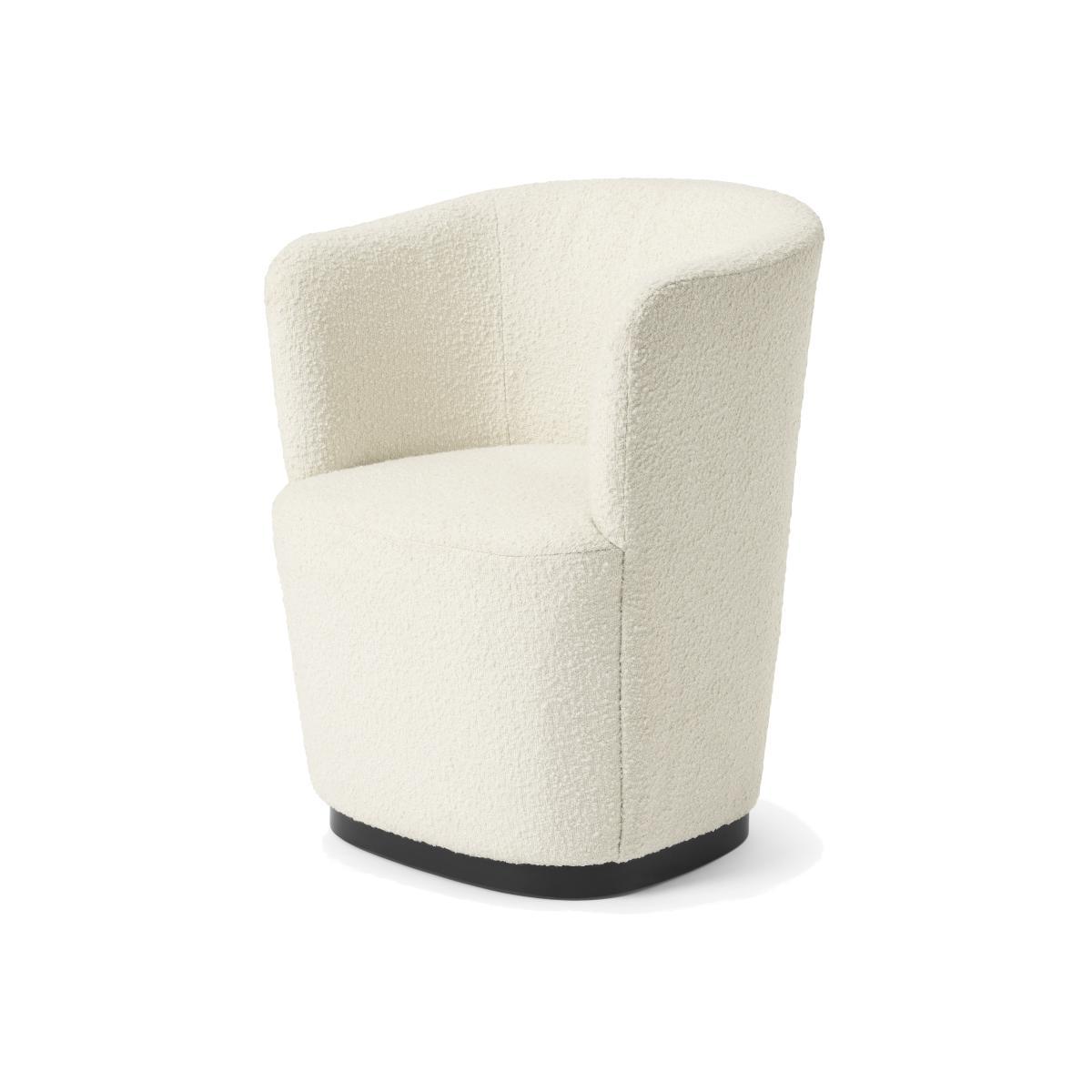 Revy Dining Chair, Whitewash Boucle – image 1