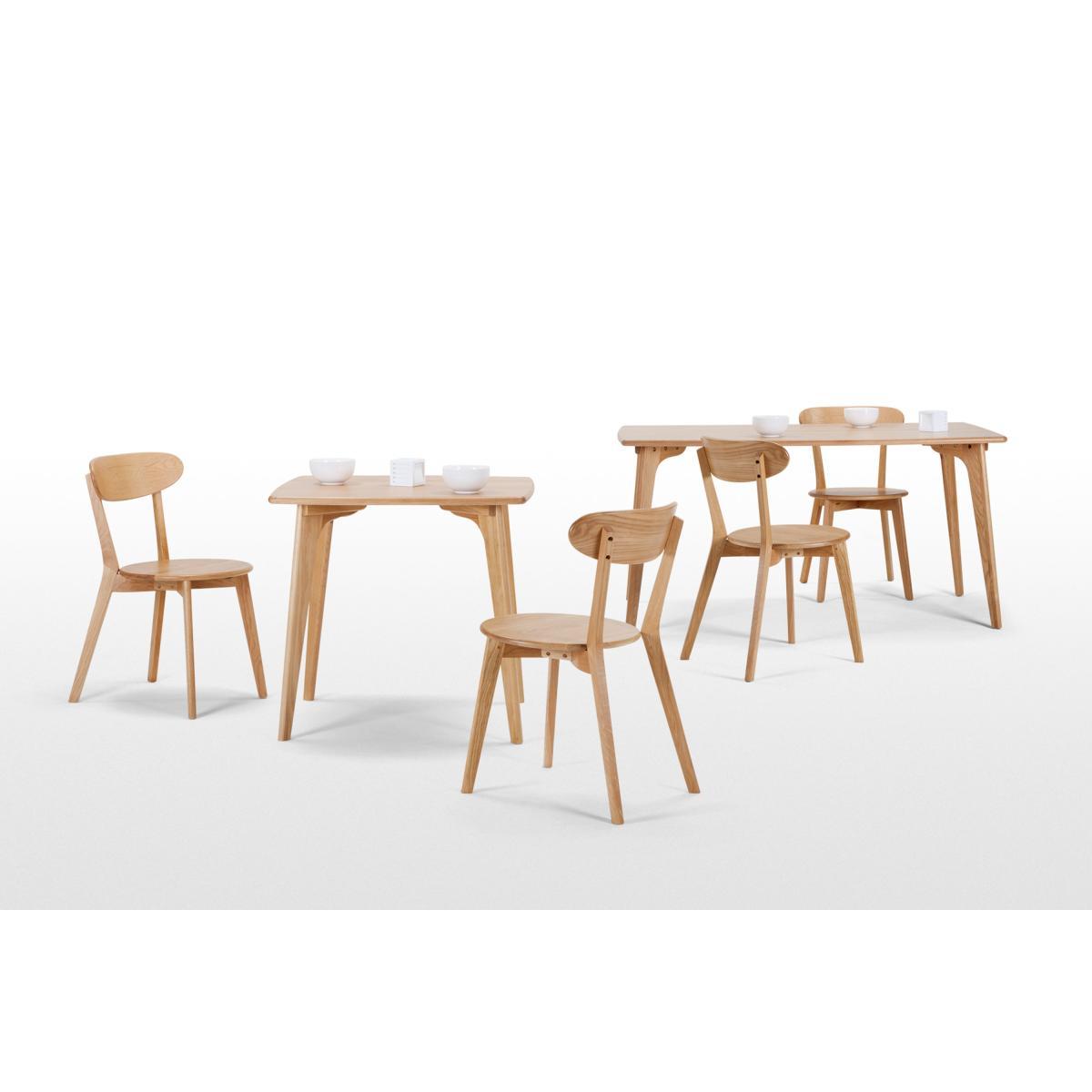 Fjord Set of 2 Dining Chairs, Oak – image 7