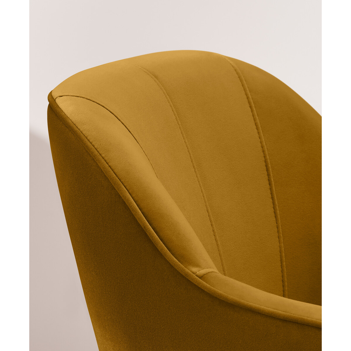 Fordell Carver Dining Chair, Mustard Velvet – image 3