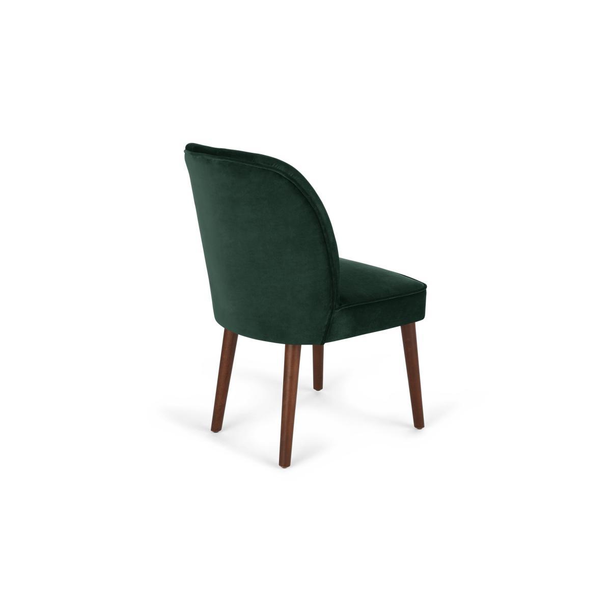Margot Set of 2 Dining Chairs, Moss Green Velvet – image 5