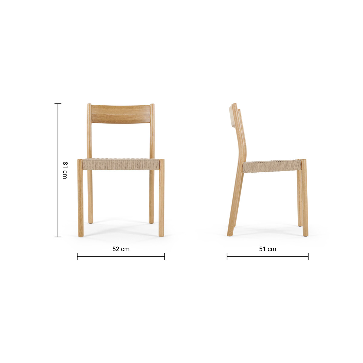 Set of 2 Rhye Woven Dining Chairs – image 8