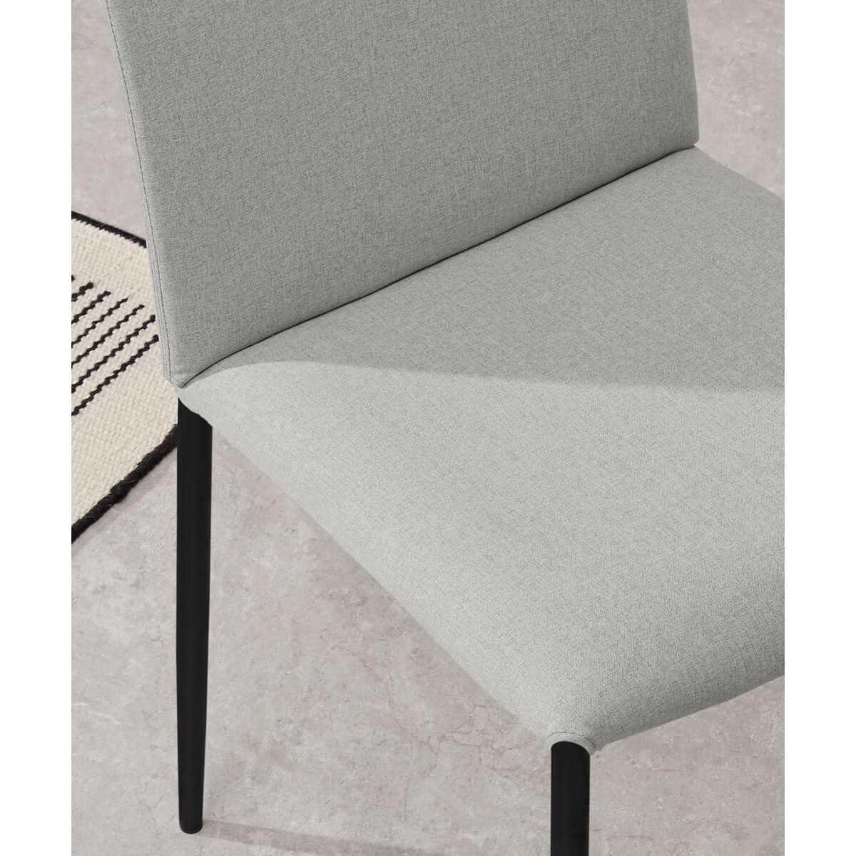 Braga Set of 2 Dining Chairs, Hail Grey – image 3