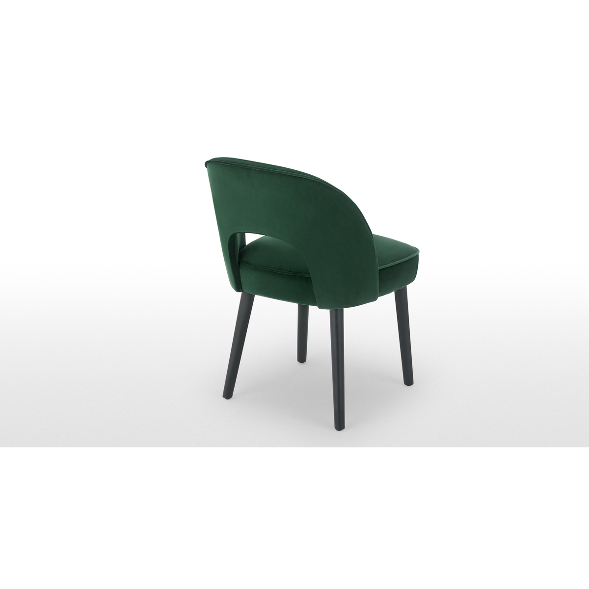 Set of 2 Rory Dining Chairs, Pine Green Velvet – image 5