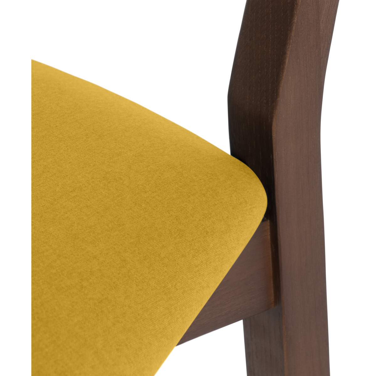 Jenson Set of 2 Dining Chairs, Yellow & Dark Stain Oak – image 5