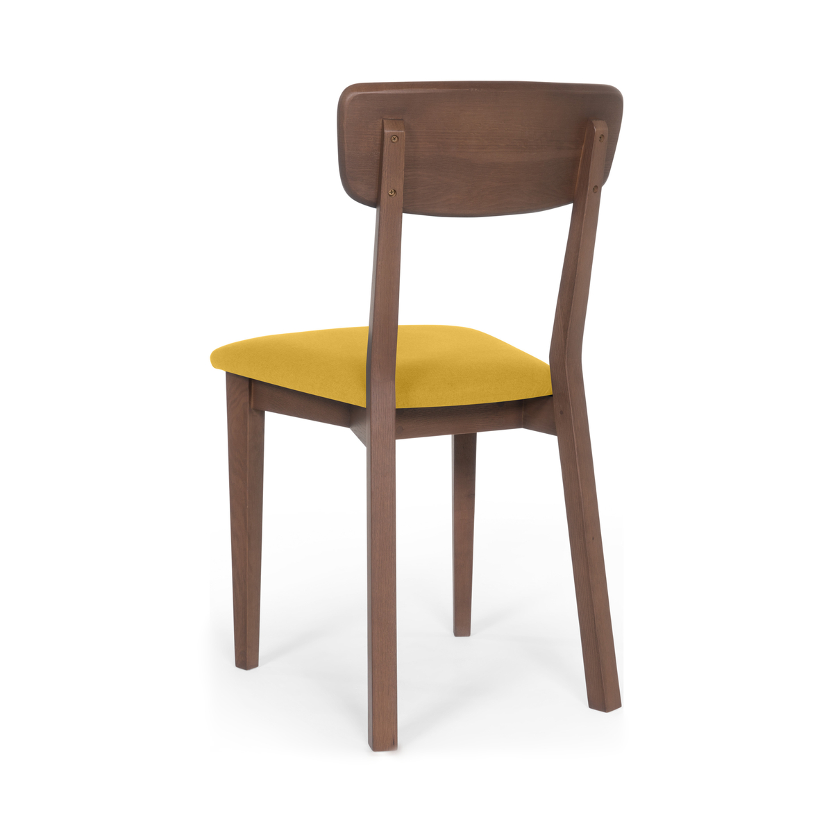 Jenson Set of 2 Dining Chairs, Yellow & Dark Stain Oak – image 2