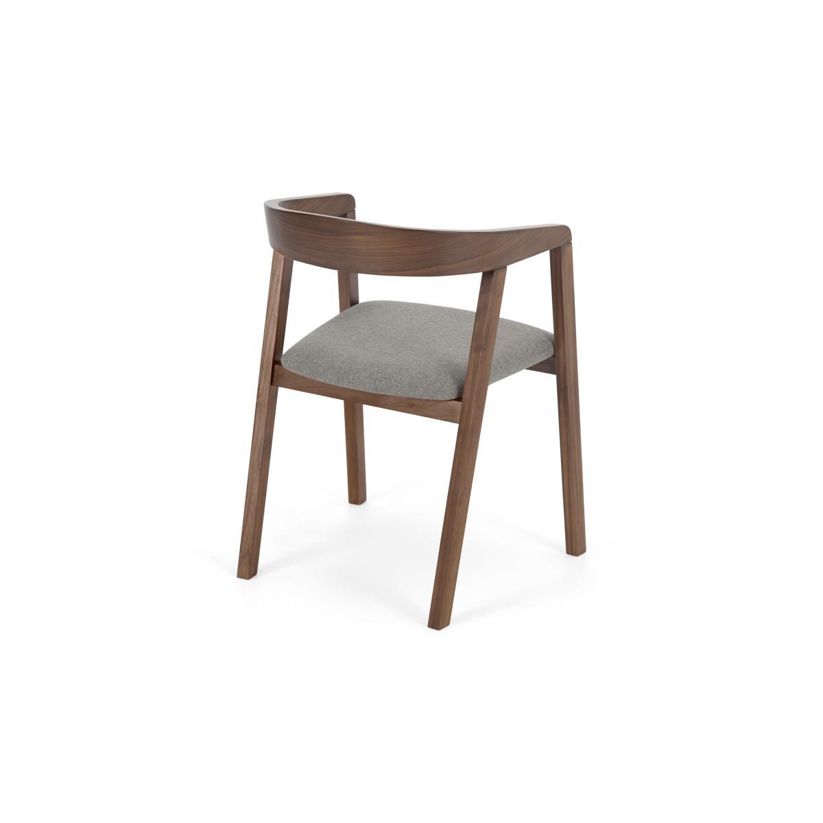 Placido Carver Dining Chair, Walnut & Cool Grey – image 6